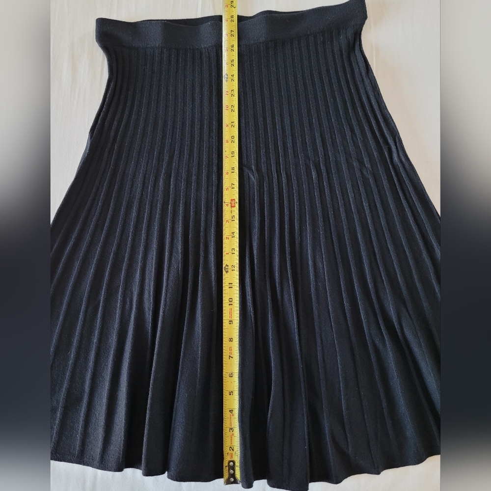 Premise Black Pleated Skirt - Picture 4 of 7